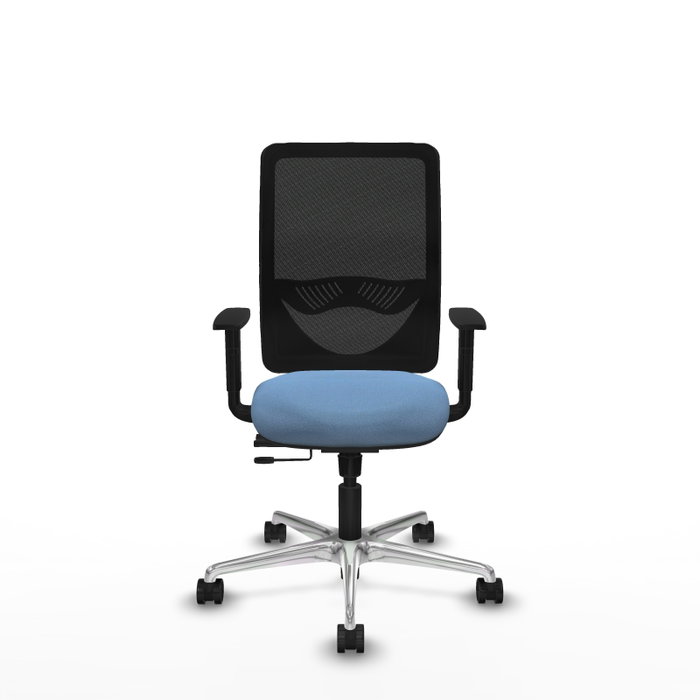 PIQUERAS Y CRESPO Silla de oficina Zulema Azul cielo con respaldo negro PIQUERAS Y CRESPO Silla de oficina Zulema Azul cielo con respaldo negro