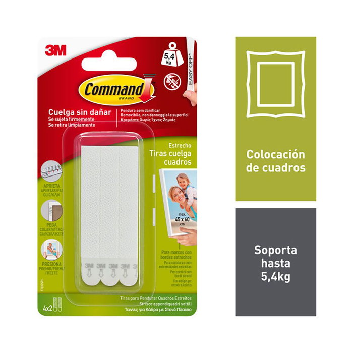 3M Command tiras estrechas para colgar cuadros 3M Command tiras estrechas para colgar cuadros