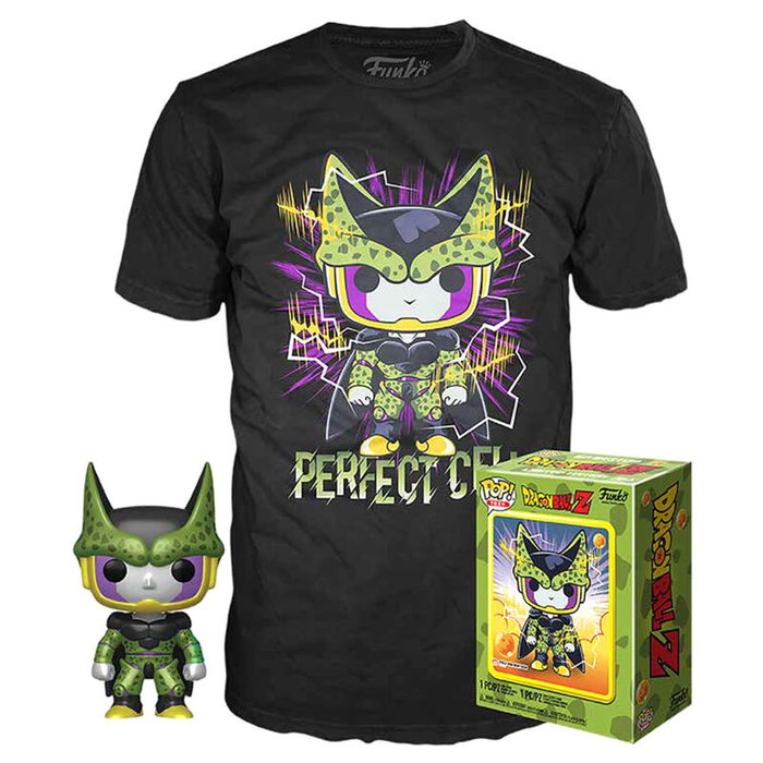 FUNKO Set figura POP & Tee Dragon Ball Z Perfect Cell, Talla M FUNKO Set figura POP & Tee Dragon Ball Z Perfect Cell, Talla M