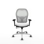 PIQUERAS Y CRESPO Silla de oficina Jorquera Blanca con Mecanismo Sincro/Traslack
