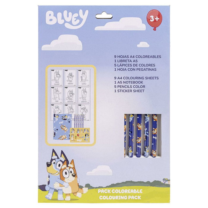 Cerdá Set de papelería coloreable Bluey