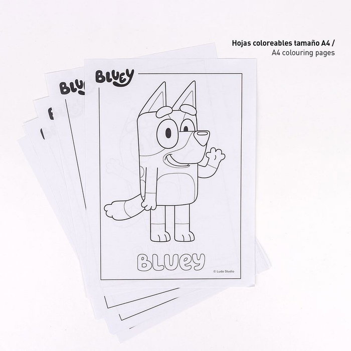 Cerdá Set de papelería coloreable Bluey