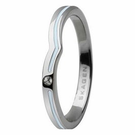 Skagen JRSI018SS7 Anillo Plateado Talla 18