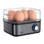 Adler AD4486 Cocedor de huevos, hasta 8 huevos, 800 W, Negro/Acero