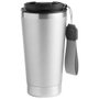 Day Mug Térmico 450 ml con Correa Doble Pared Acero Inoxidable Mantiene Calor 6h Frío 12h