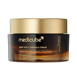 Medicube Deep Vita C Capsule - Crema Facial Iluminadora con Vitamina C y Niacinamida, 55 g