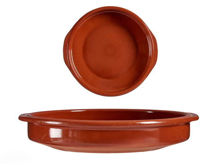 La Dehesa Cazuela Redonda 34 cm Miel Barro Refractario (Set de 7)