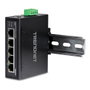 TRENDnet TI-E50 Switch Industrial Fast Ethernet de 5 Puertos Negro