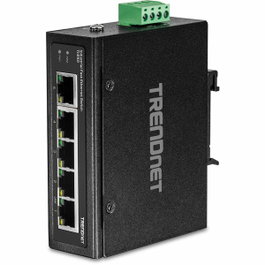 TRENDnet TI-E50 Switch Industrial Fast Ethernet de 5 Puertos Negro