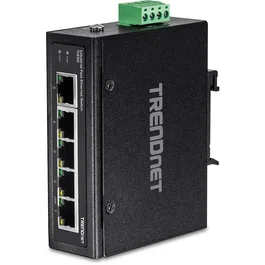 TRENDnet TI-E50 Switch Fast Ethernet Industrial de 5 Puertos, Negro