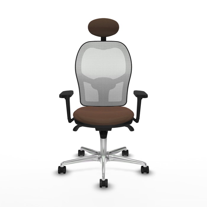 PIQUERAS Y CRESPO Silla de oficina Jorquera Marrón/Blanco PIQUERAS Y CRESPO Silla de oficina Jorquera Marrón/Blanco