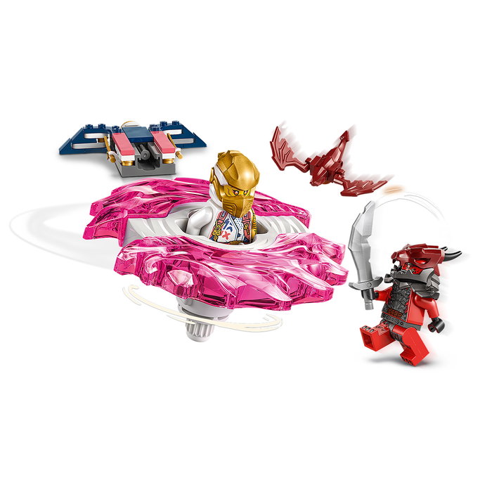 LEGO 71824 Spinner Spinjitzu Dragón de Sora Ninjago | Set Juguete con 2 Minifiguras Sora y Guerrero Dragónido +6 años
