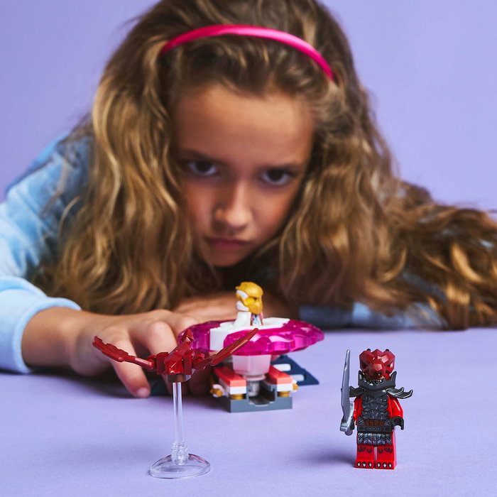 LEGO 71824 Spinner Spinjitzu Dragón de Sora Ninjago | Set Juguete con 2 Minifiguras Sora y Guerrero Dragónido +6 años