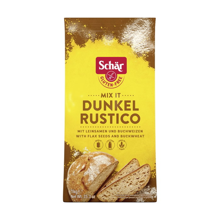 Schär Dunkel Rustico Harina Pan Rústica Sin Gluten 1kg