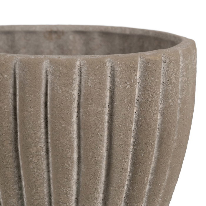 Macetero Piedra Cerámica Decoración 17 X 17 X 14 cm