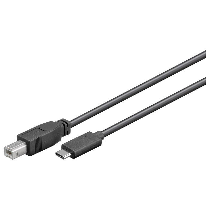 MicroConnect Cable USB-C a USB 2.0 B, 1m, Negro