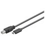 MicroConnect Cable USB-C a USB 2.0 B, 1m, Negro