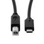 MicroConnect Cable USB-C a USB 2.0 B, 1m, Negro