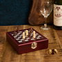 Cook Concept Juego de Vino y Ajedrez: Tablero, Piezas, Tapón Vertedor, Sacacorchos y Collarín Antigoteo