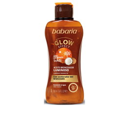 Babaria Aceite Solar Monoi de Tahití para un Bronceado Luminoso e Hidratante, con Aceite de Coco, Protección Baja SPF 0, Textura Gel, Waterproof, 100 ml