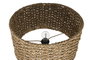 DKD Home Decor Lámpara de pie de metal y fibra Marrón Natural 156 cm
