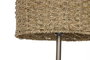 DKD Home Decor Lámpara de pie de metal y fibra Marrón Natural 156 cm
