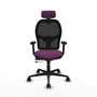 PIQUERAS Y CRESPO Silla de oficina Jorquera Morado/Negro con mecanismo Sincro/Traslack