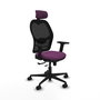 PIQUERAS Y CRESPO Silla de oficina Jorquera Morado/Negro con mecanismo Sincro/Traslack
