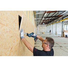 Bosch GSA 18V-Li Sierra Sable Compact Akku 18V, Profundidad Corte Madera 20cm, Perfiles Metálicos 10cm