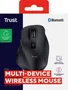 Trust Fyda Ratón Ergonómico Inalámbrico Negro 2400 DPI
