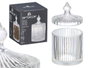 Giftdecor Bombonera Cristal Rayas 8.5 x 14 cm (Set de 24)