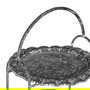 Bandeja Triple Gris Metal Decoración 26,50 X 26 X 58 cm