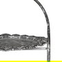 Bandeja Triple Gris Metal Decoración 26,50 X 26 X 58 cm