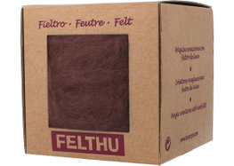 Felthu Fieltro de lana granate oscuro 100gr.