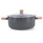 Bidasoa Cacerola Aluminio Prensado Mia 28 cm Gris