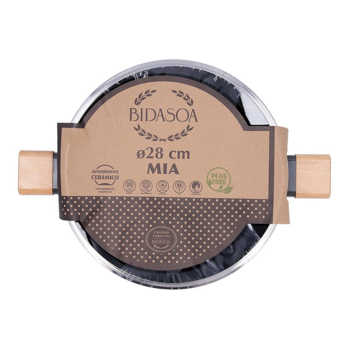 Bidasoa Cacerola Aluminio Prensado Mia 28 cm Gris