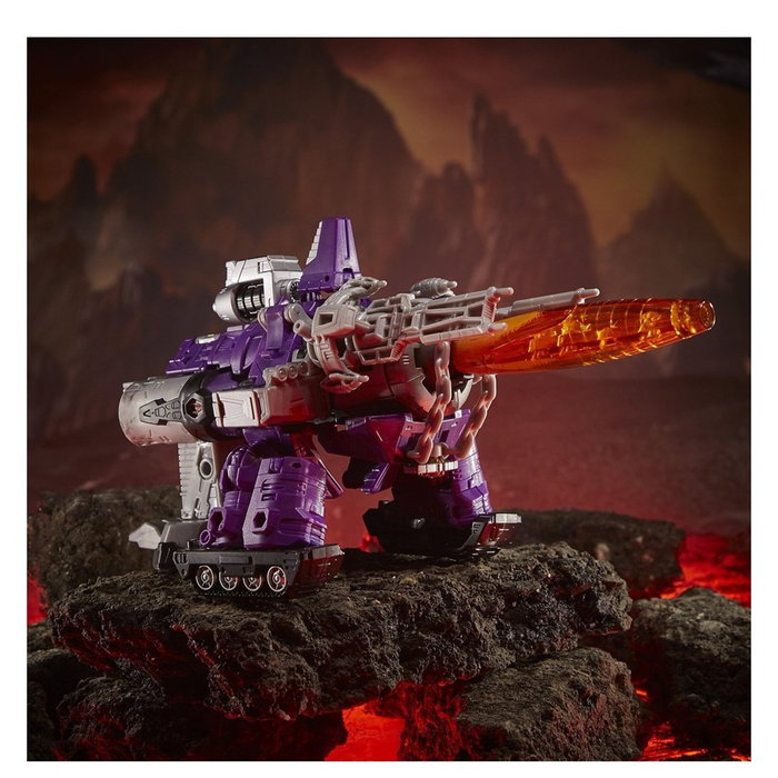 Hasbro Transformers Generations WFC Kingdom Leader Class Figura Galvatron de 18 cm Articulada y Transformable