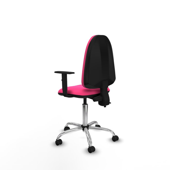 PIQUERAS Y CRESPO Silla de oficina Aýna Rosa con mecanismo de doble maneta PIQUERAS Y CRESPO Silla de oficina Aýna Rosa con mecanismo de doble maneta