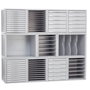 Archivo 2000 8409B GS Módulo de 9 Bandejas Organizadoras, Gris, 356x316x303 mm