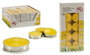 DKD Home Decor Set de 10 Velas de Citronela Antimoscas en Metal de 4x4x1,5 cm