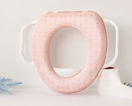 KioKids Petits Moments Reductor WC Rosa con Asas y Protector de Salpicaduras para Niños +12 Meses