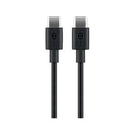 Goobay Cable USB C a USB C 1 m Negro