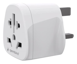 Gembird Adaptador de enchufe Tipo G (RU) Universal Blanco 10A