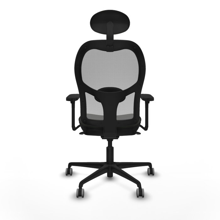 PIQUERAS Y CRESPO Silla de oficina Jorquera con mecanismo Sincro, Tela Negra y Malla Gris PIQUERAS Y CRESPO Silla de oficina Jorquera con mecanismo Sincro, Tela Negra y Malla Gris