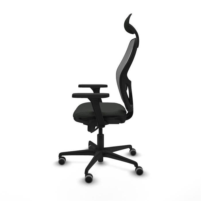 PIQUERAS Y CRESPO Silla de oficina Jorquera con mecanismo Sincro, Tela Negra y Malla Gris PIQUERAS Y CRESPO Silla de oficina Jorquera con mecanismo Sincro, Tela Negra y Malla Gris