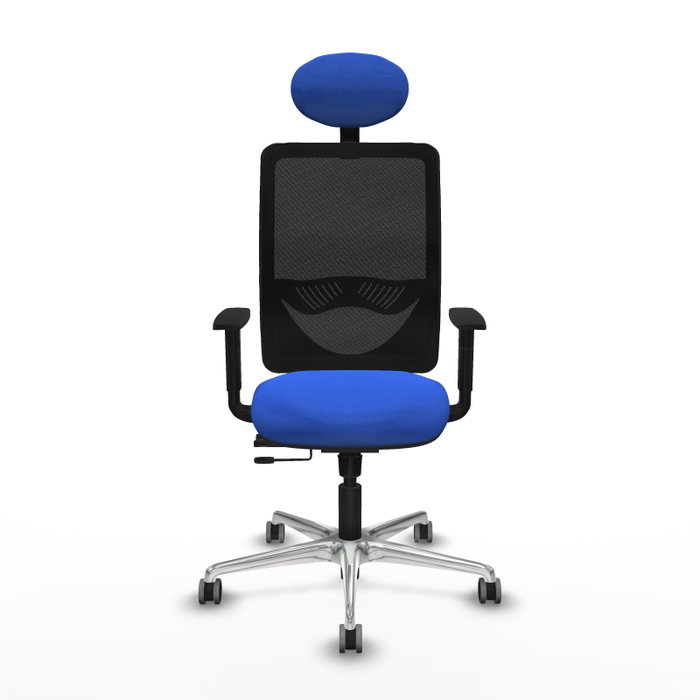 PIQUERAS Y CRESPO Silla de oficina Zulema Azul con mecanismo Sincro/Traslack PIQUERAS Y CRESPO Silla de oficina Zulema Azul con mecanismo Sincro/Traslack