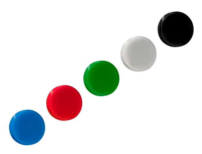 Liderpapel Imanes Ecouse PP Reciclado para Pizarra Magnética, 35 mm, Caja de 10 Unidades