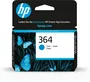 HP Cartucho de Tinta Nº 364 Cian CB318EE Original