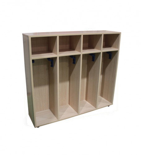 Mobeduc Taquilla Abierta 8 Niñas Haya 600650HP18 Melamina 19mm 4 Estanterías