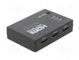 SAVIO CL-28 Switch HDMI 3D Full HD 1080p Negro